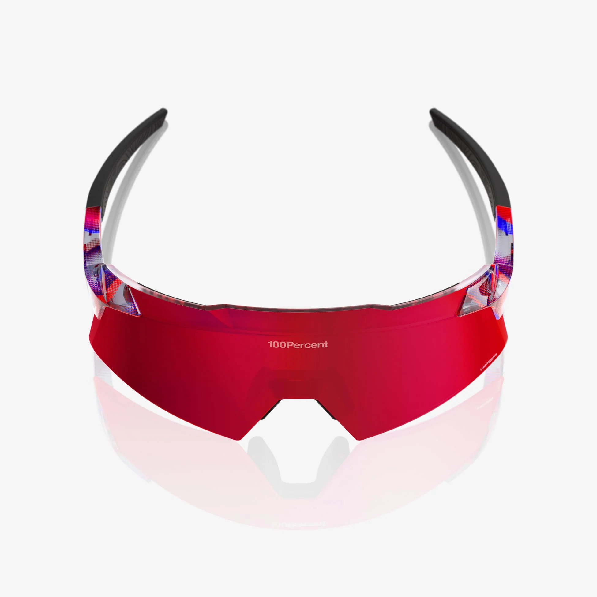 100% Aerocraft FDJ Gloss Translucent Red/Blue - HiPER Fire Red Mirror Lens - Image 4