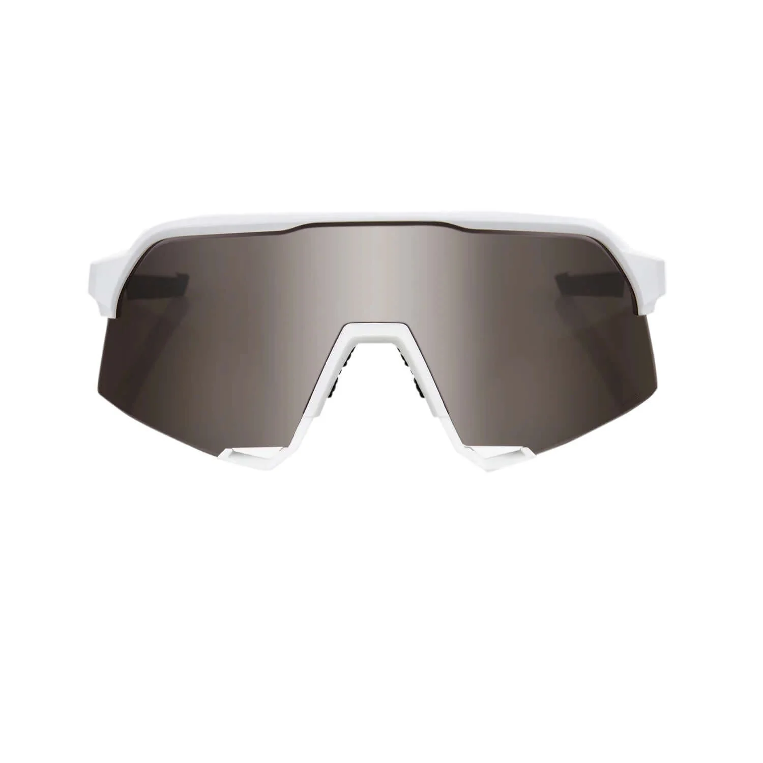 100% S3 Matte White / HiPER Silver Mirror Lens - Image 2