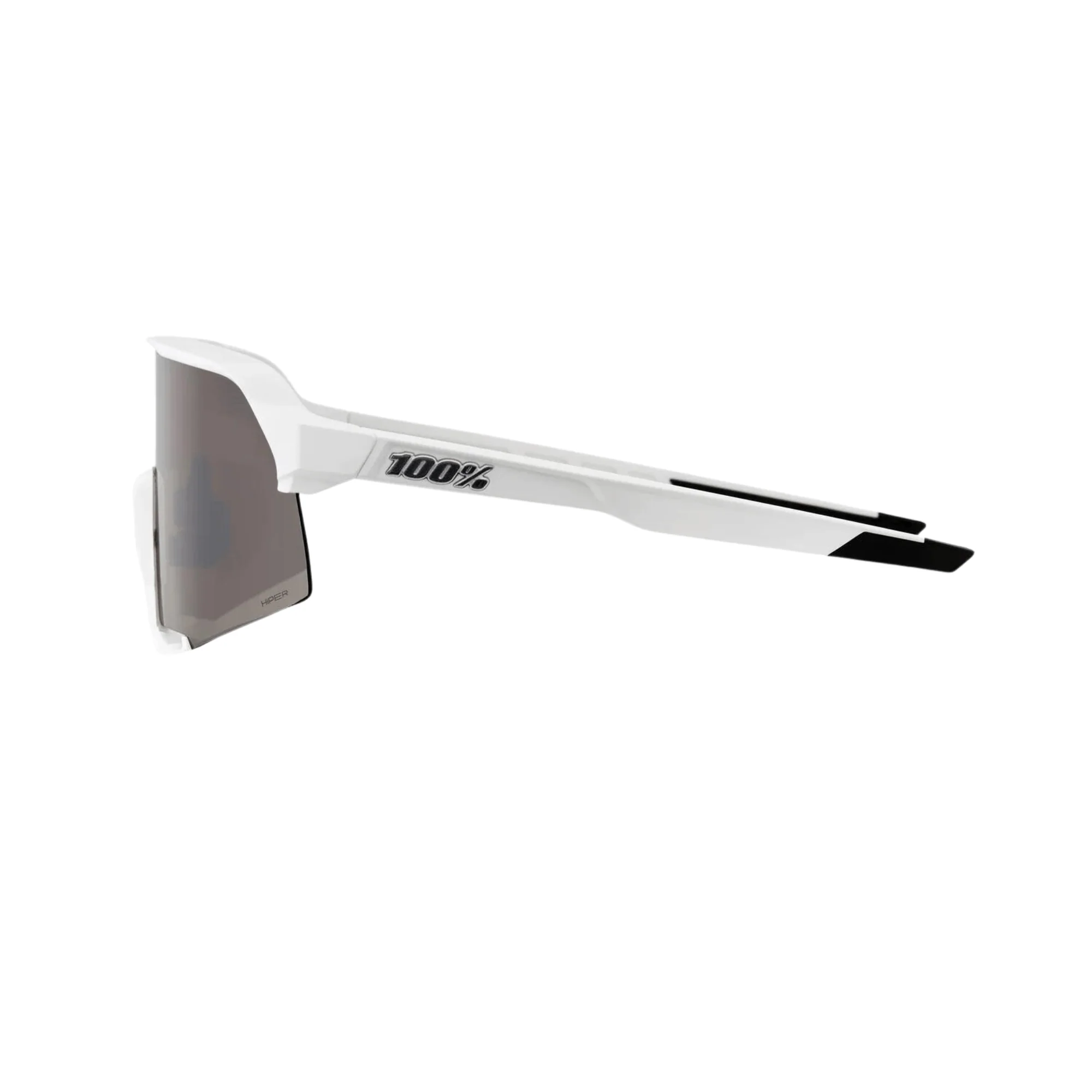 100% S3 Matte White / HiPER Silver Mirror Lens - Image 3