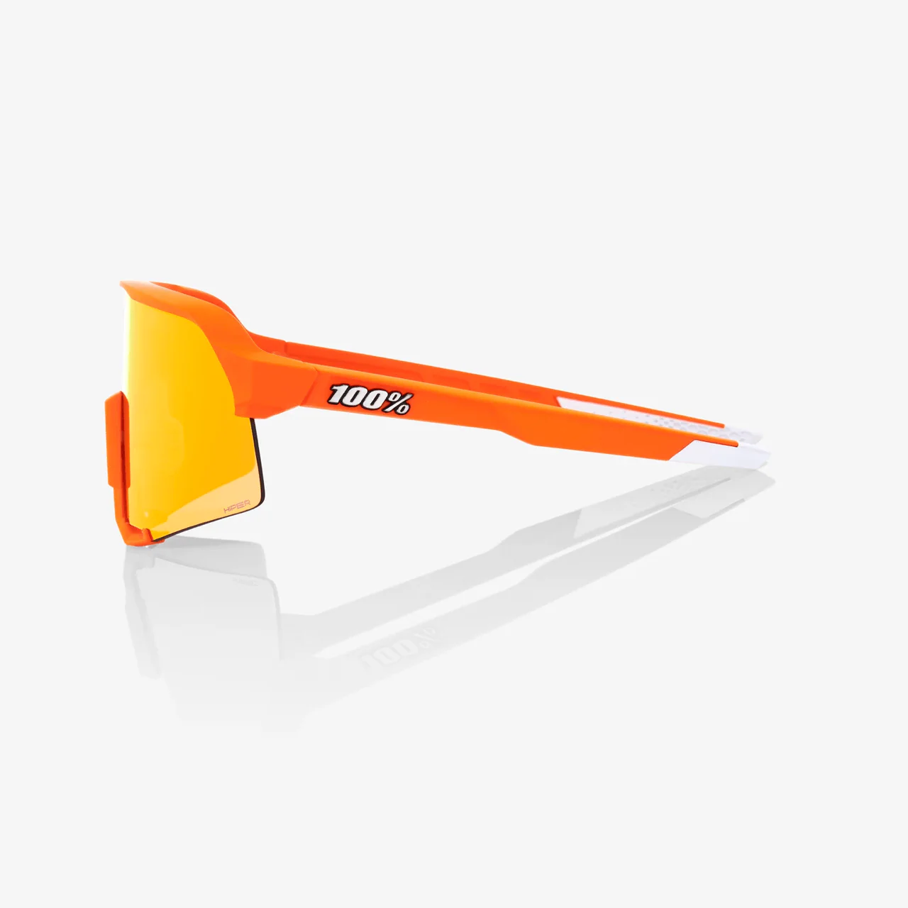 100% S3 Soft Tact Neon Orange  / HiPER Red Multilayer Mirror Lens - Image 2