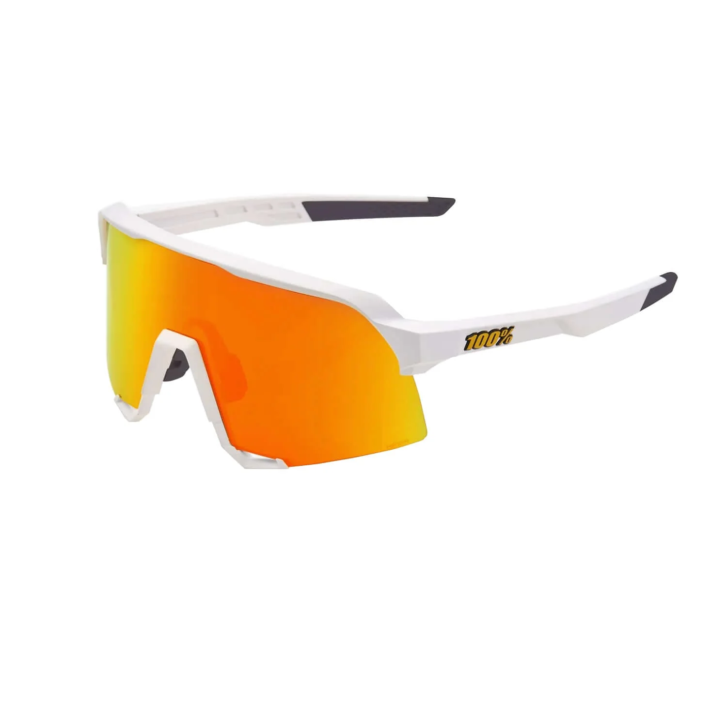 100% S3 Soft Tact White / HiPER Red Multilayer Mirror Lens