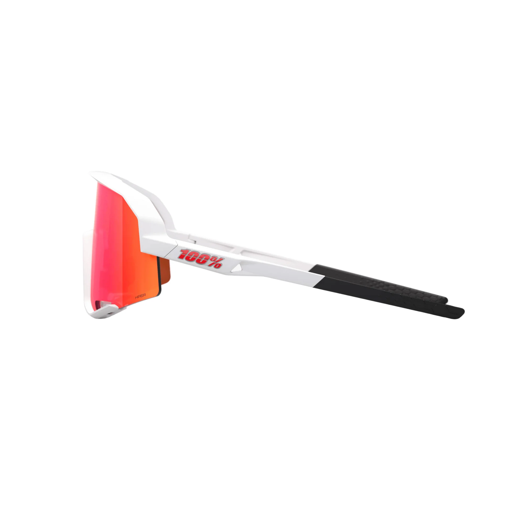 100% Slendale  Matte White HiPER Red Multilayer Mirror Lens - Image 3