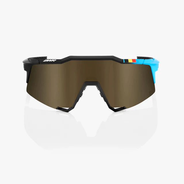 100% Speedcraft BWR Black  / Soft Gold Mirror Lens - Image 2