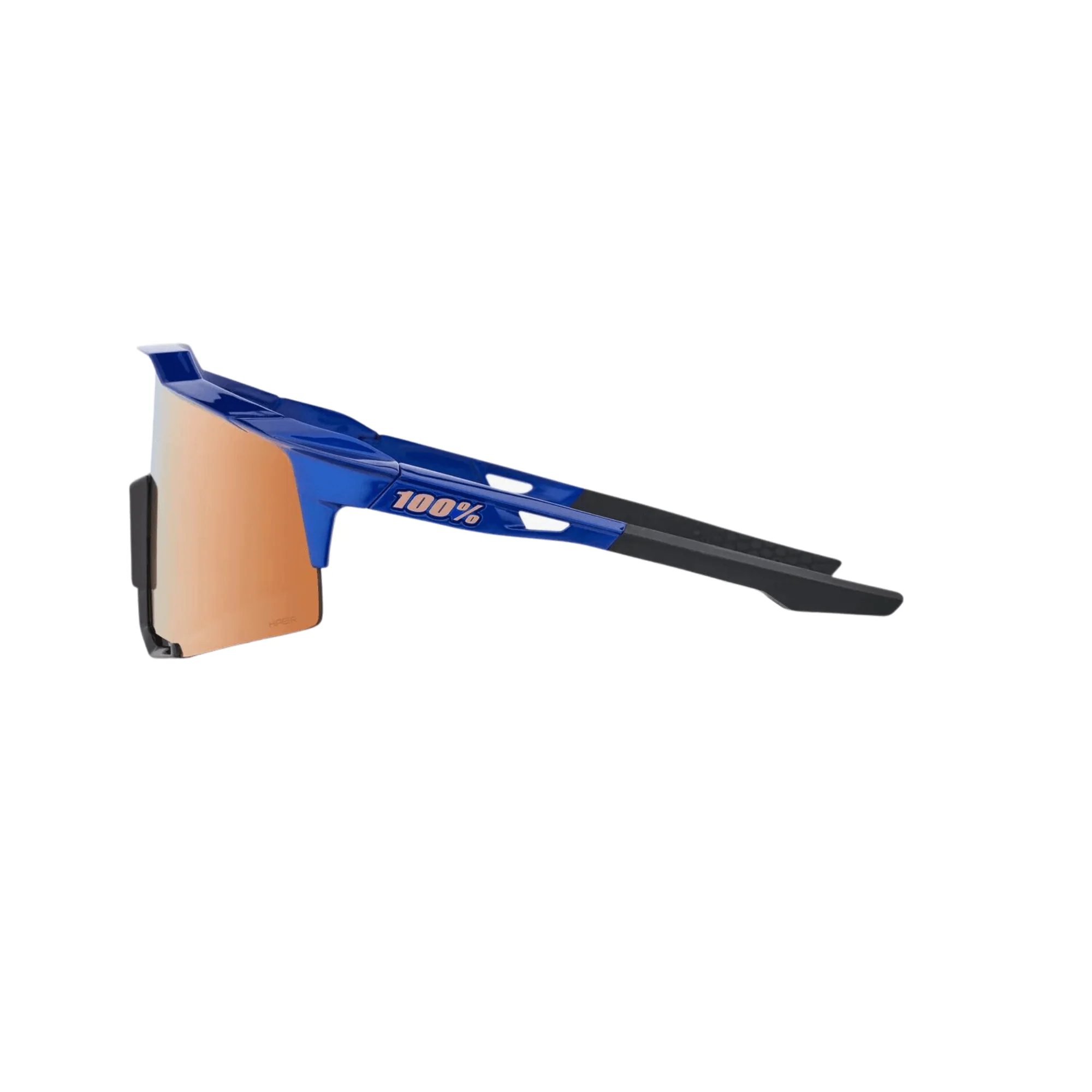 100% Speedcraft Gloss Cobalt Blue Hiper Copper Mirror Lens - Image 3