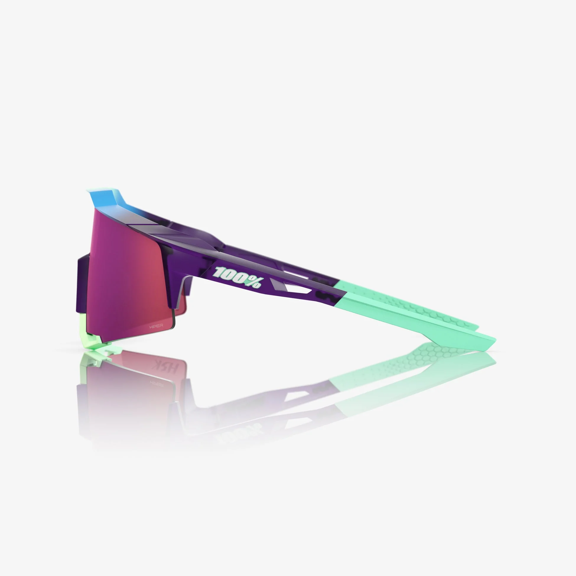 100% Speedcraft HSK ELECTRIC PURPLE - HiPER Dark Purple Mirror Lens - Image 3