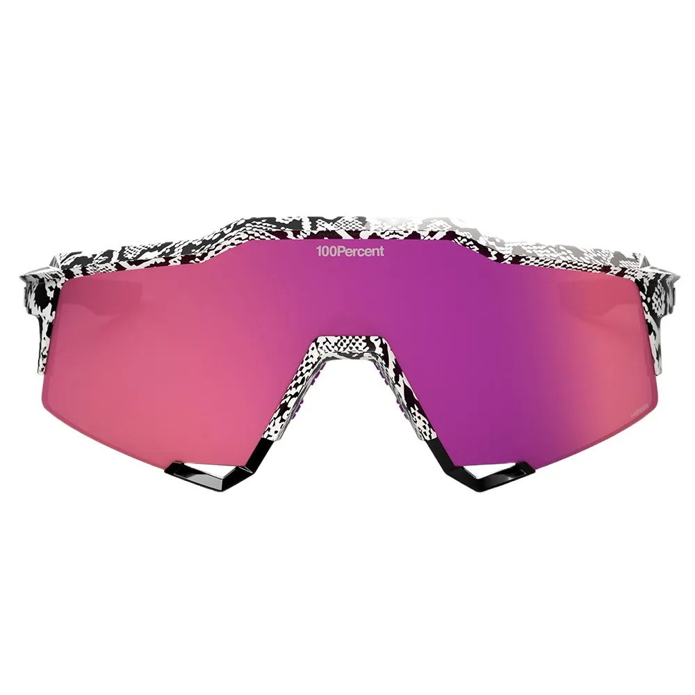 100% Speedcraft LE Elly 3 Gloss White - HiPER Dark Purple Mirror Lens - Image 2