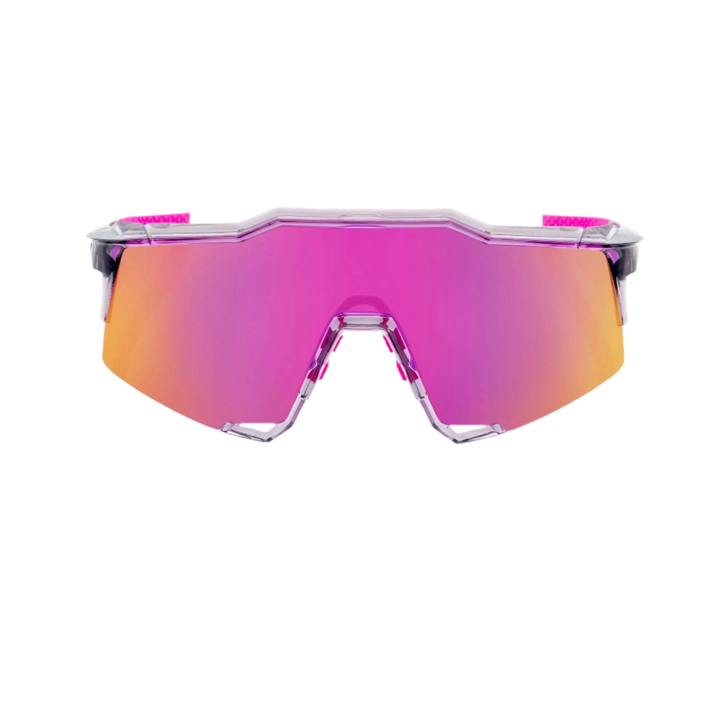 100% Speedcraft Polished Translucent Grey - Purple Multilayer Mirror Lens - Image 2
