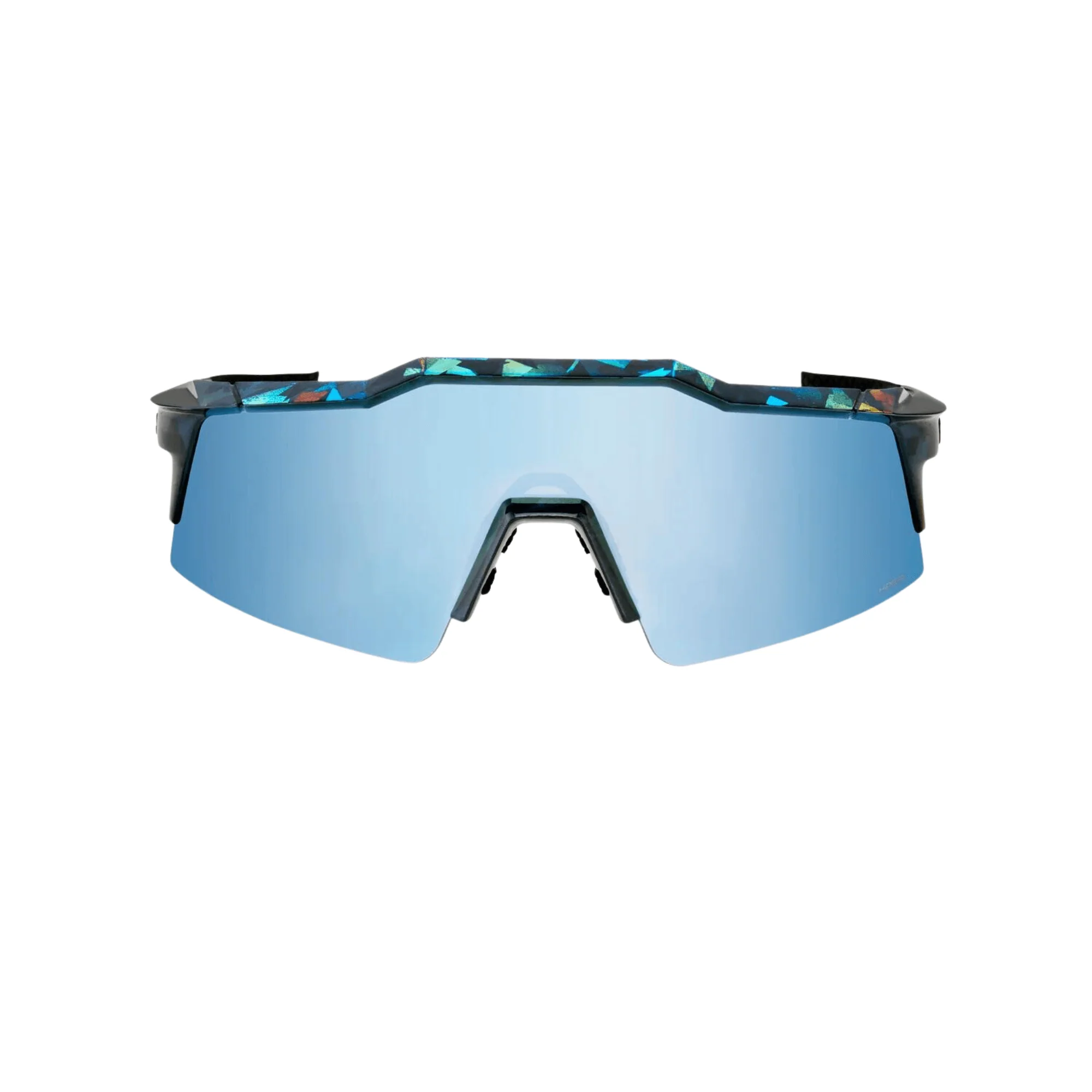 100% Speedcraft SL Black Holographic Hiper Blue Multilayer Mirror Lens - Image 2