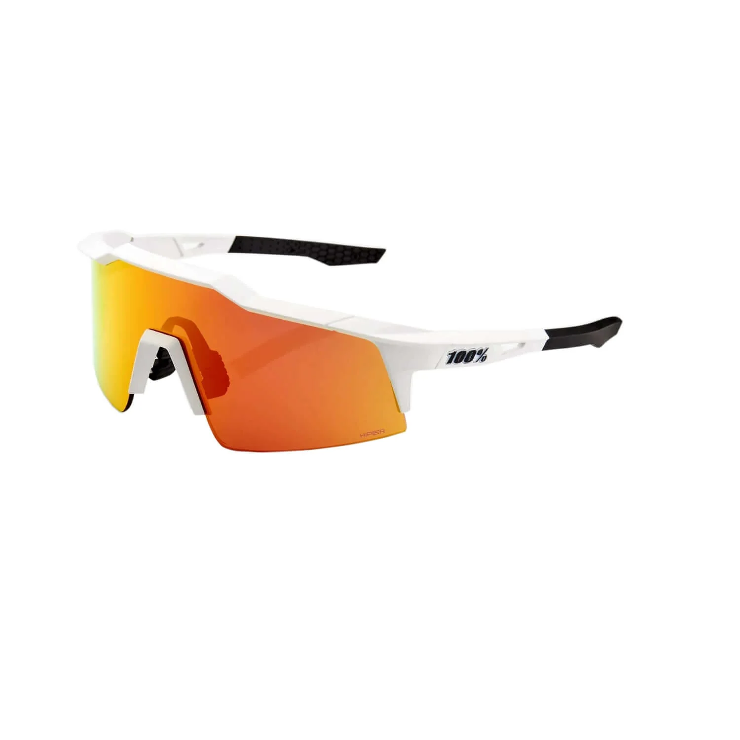 100% Speedcraft SL Soft Tact Off White  / HiPER Red Multilayer Mirror Lens