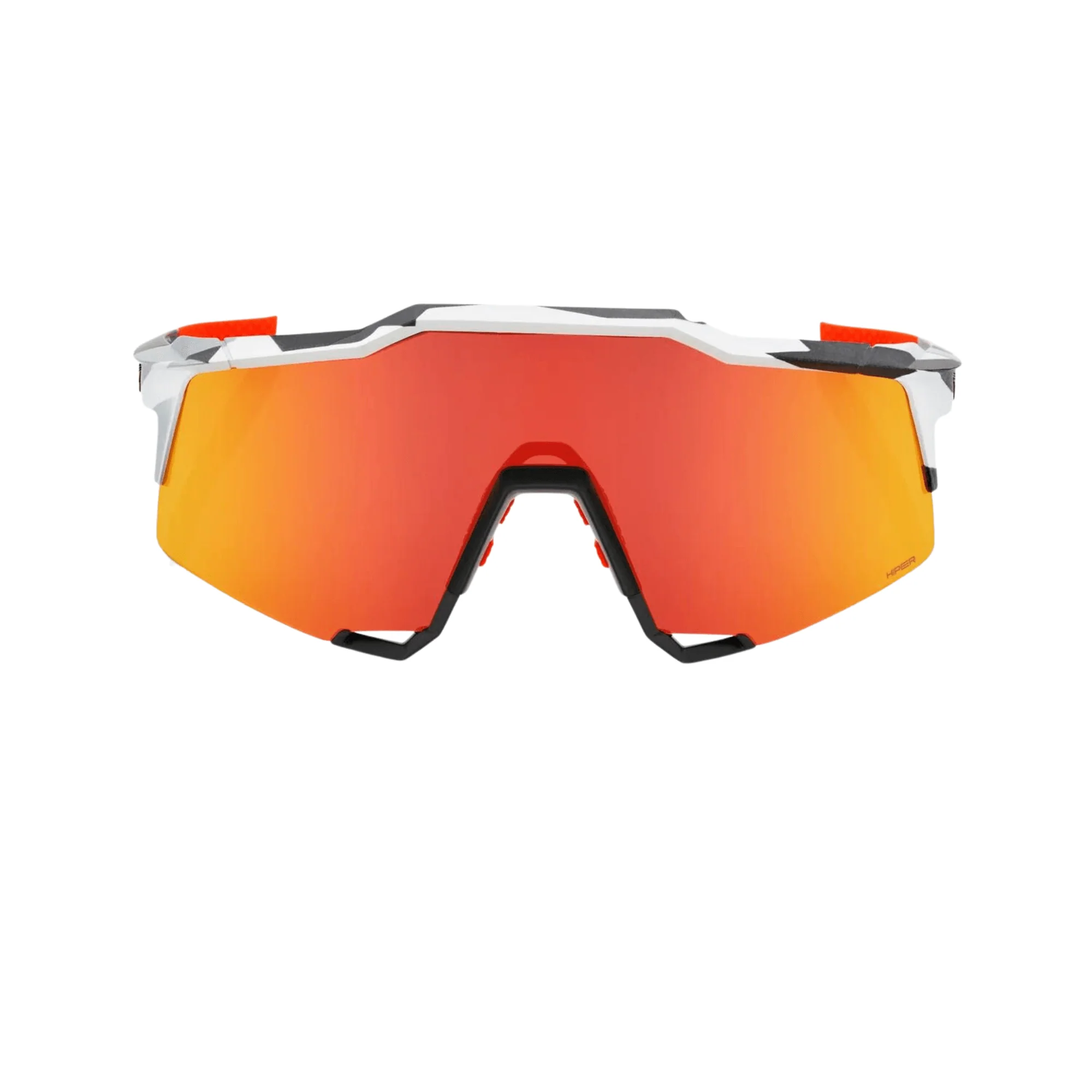 100% Speedcraft Soft Tact Grey Camo Hiper Red Multilayer MIrror Lens - Image 2