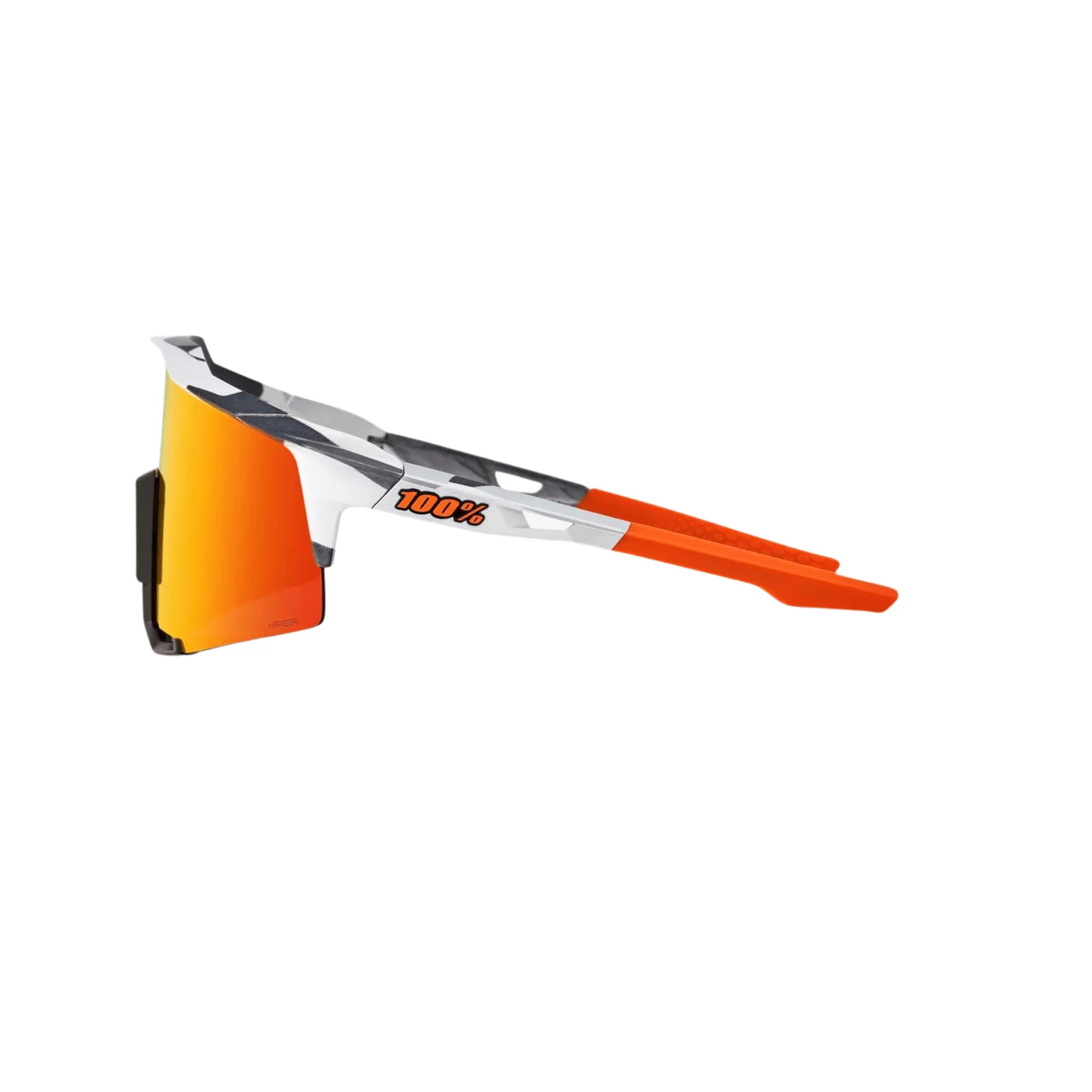 100% Speedcraft Soft Tact Grey Camo Hiper Red Multilayer MIrror Lens - Image 3