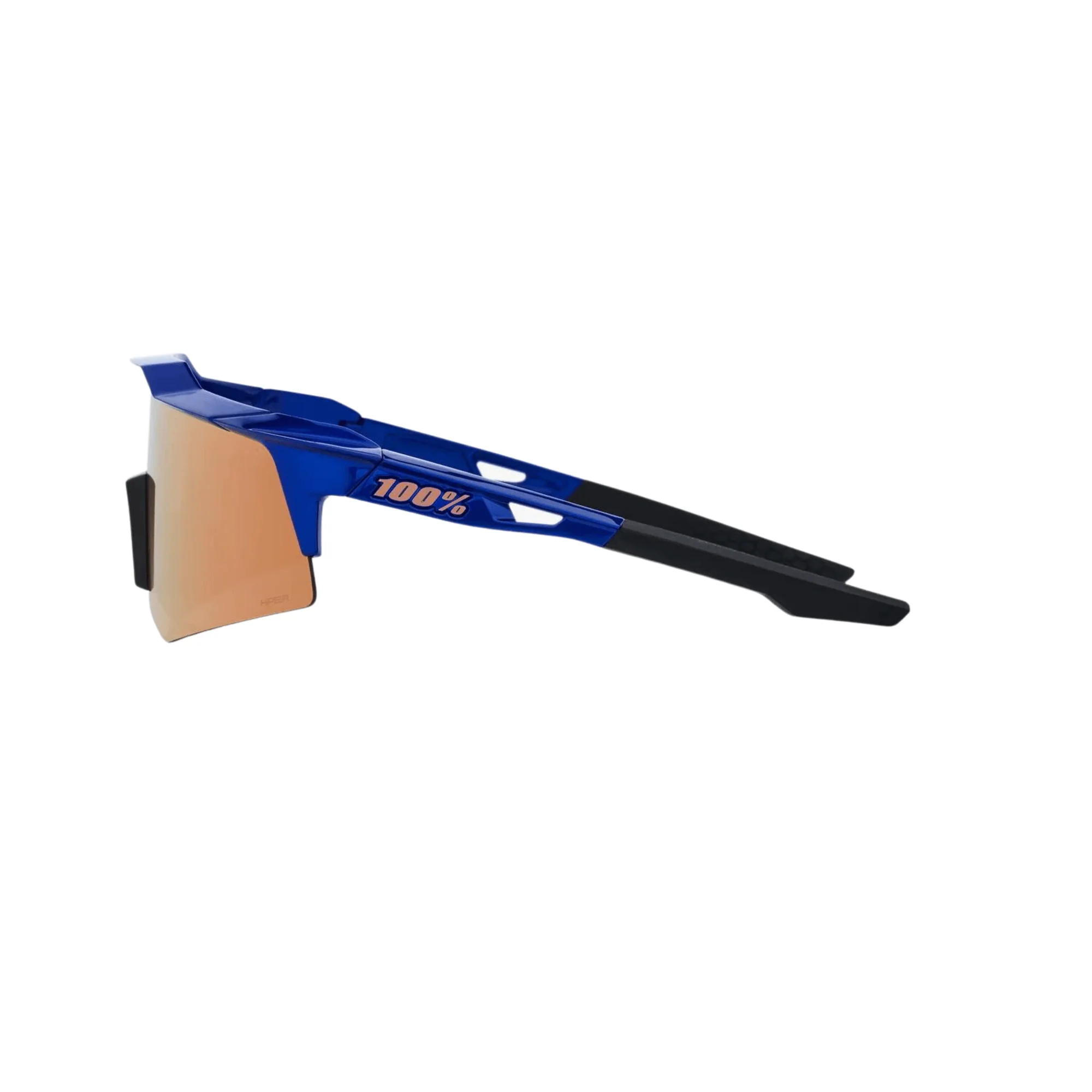 100% Speedcraft XS Gloss Cobalt Blue Hiper Copper Mirror Lens - Image 3