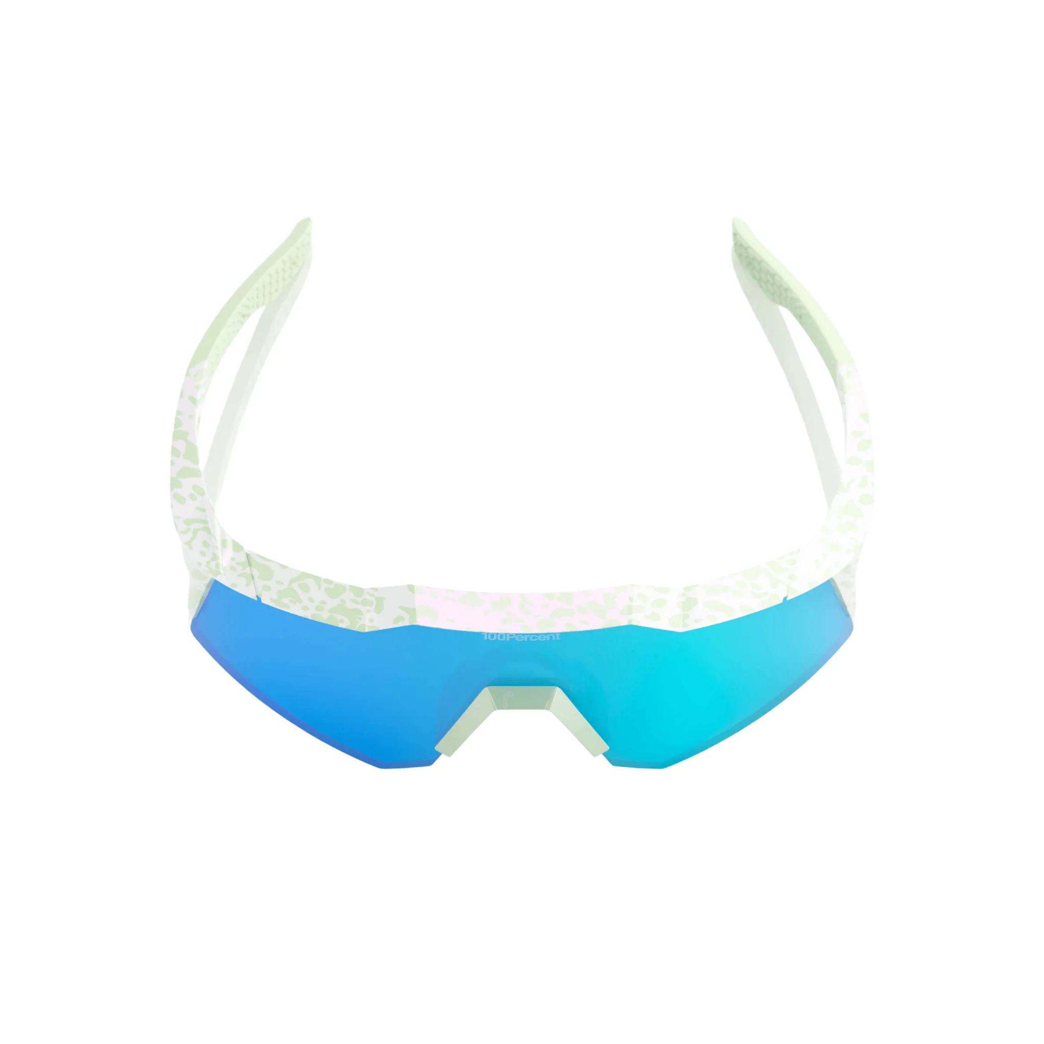 100% Speedcraft XS LE Elly 2 Polished Light Green - Blue Topaz Mirror Lens - Youth - Image 3
