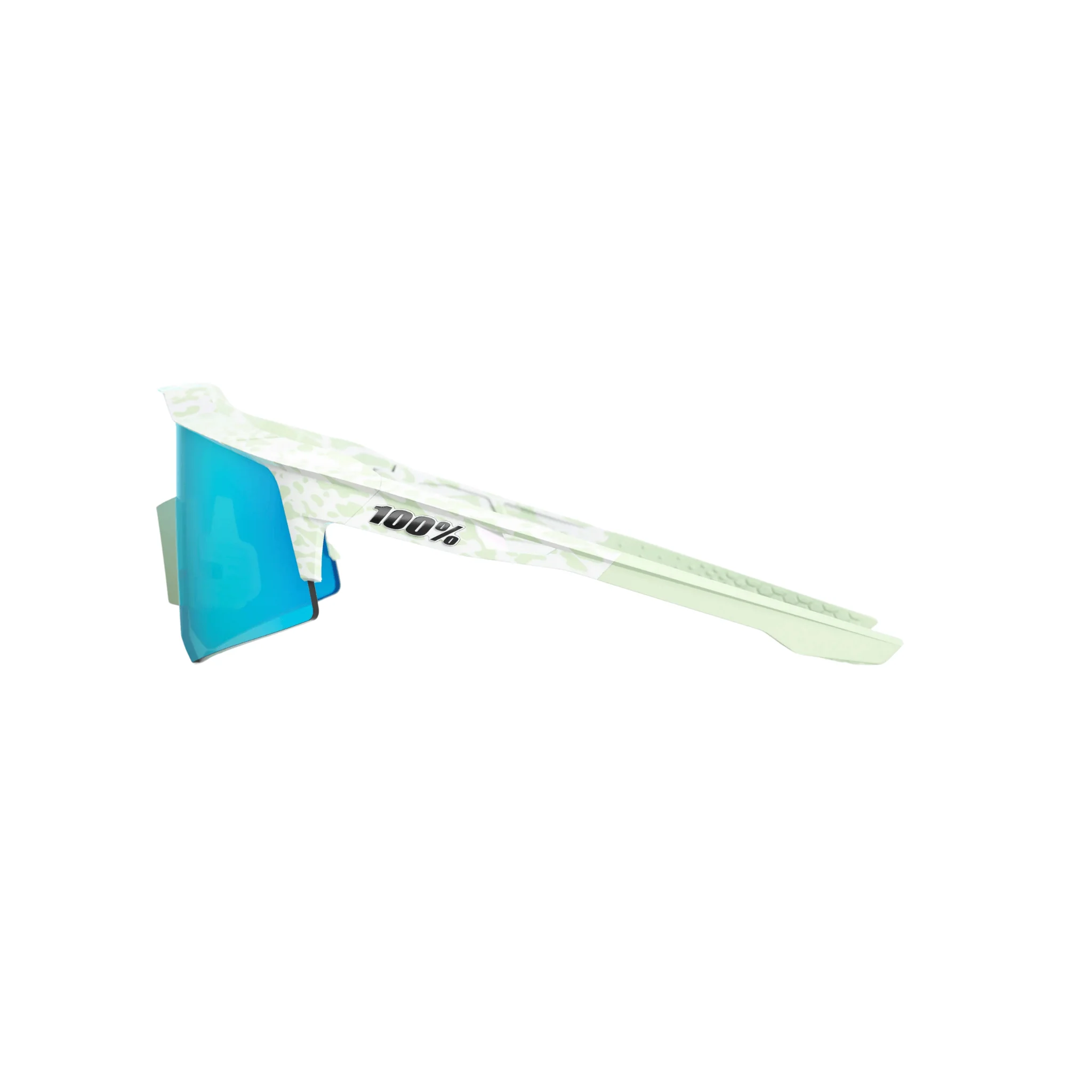 100% Speedcraft XS LE Elly 2 Polished Light Green - Blue Topaz Mirror Lens - Youth - Image 4