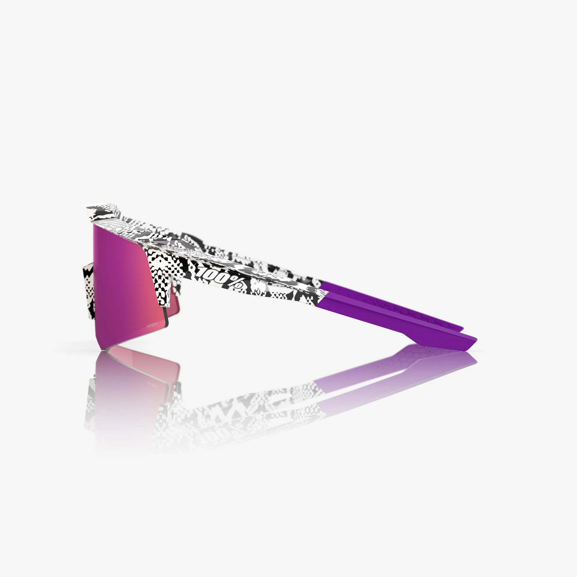 100% Speedcraft XS LE Elly 3 Gloss White - HiPER Dark Purple Mirror Lens - Image 4