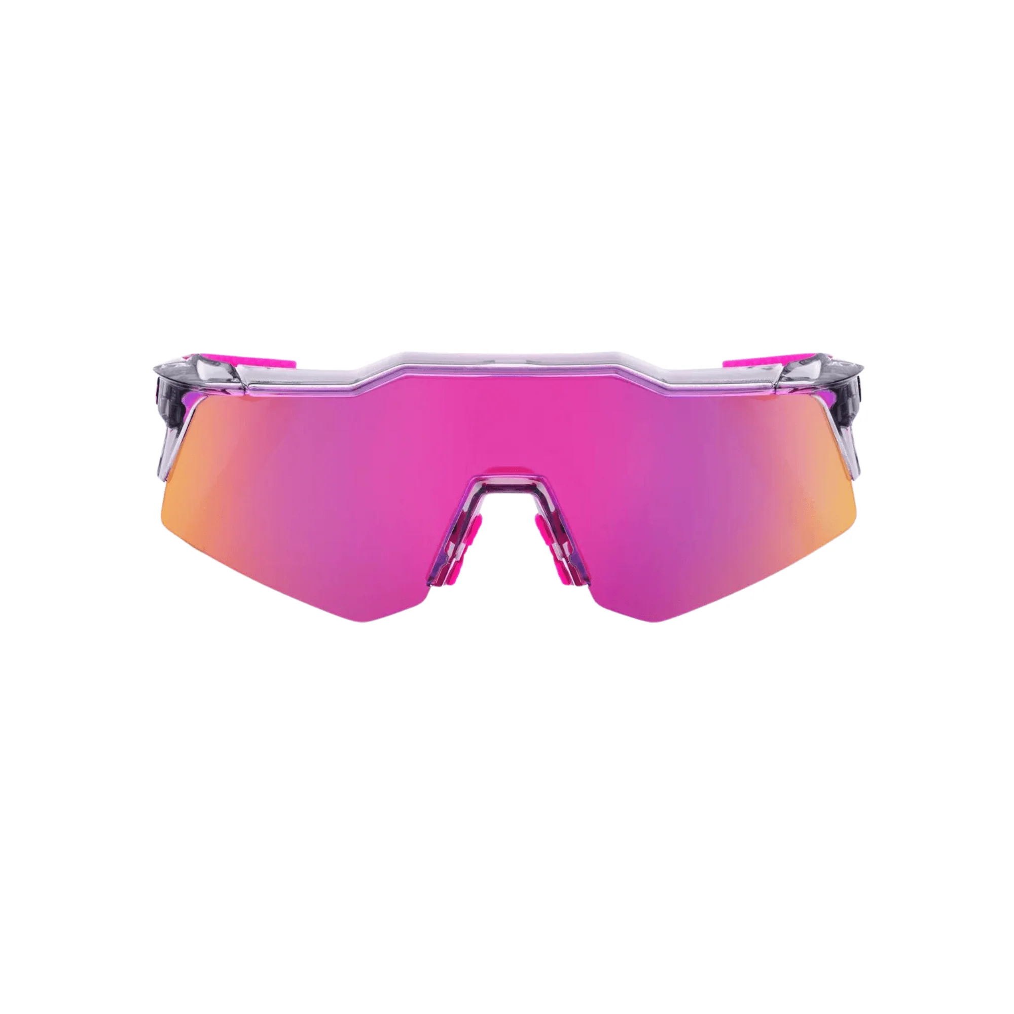 100% Speedcraft XS Polished Translucent Grey Purple Multilayer Mirror Lens - Image 2