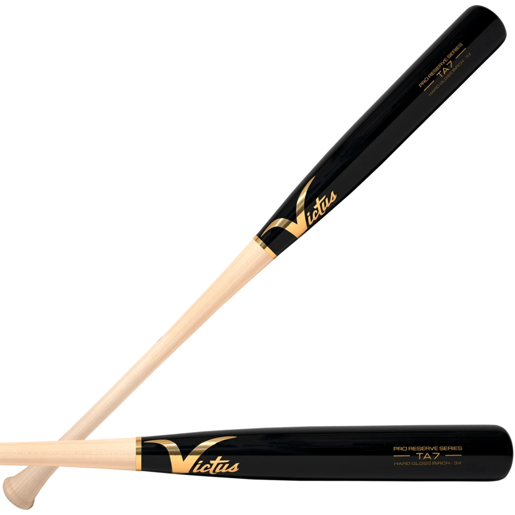 Victus TA7 Natural/Black Birch In-Stock Pro Reserve Wood Baseball Bat