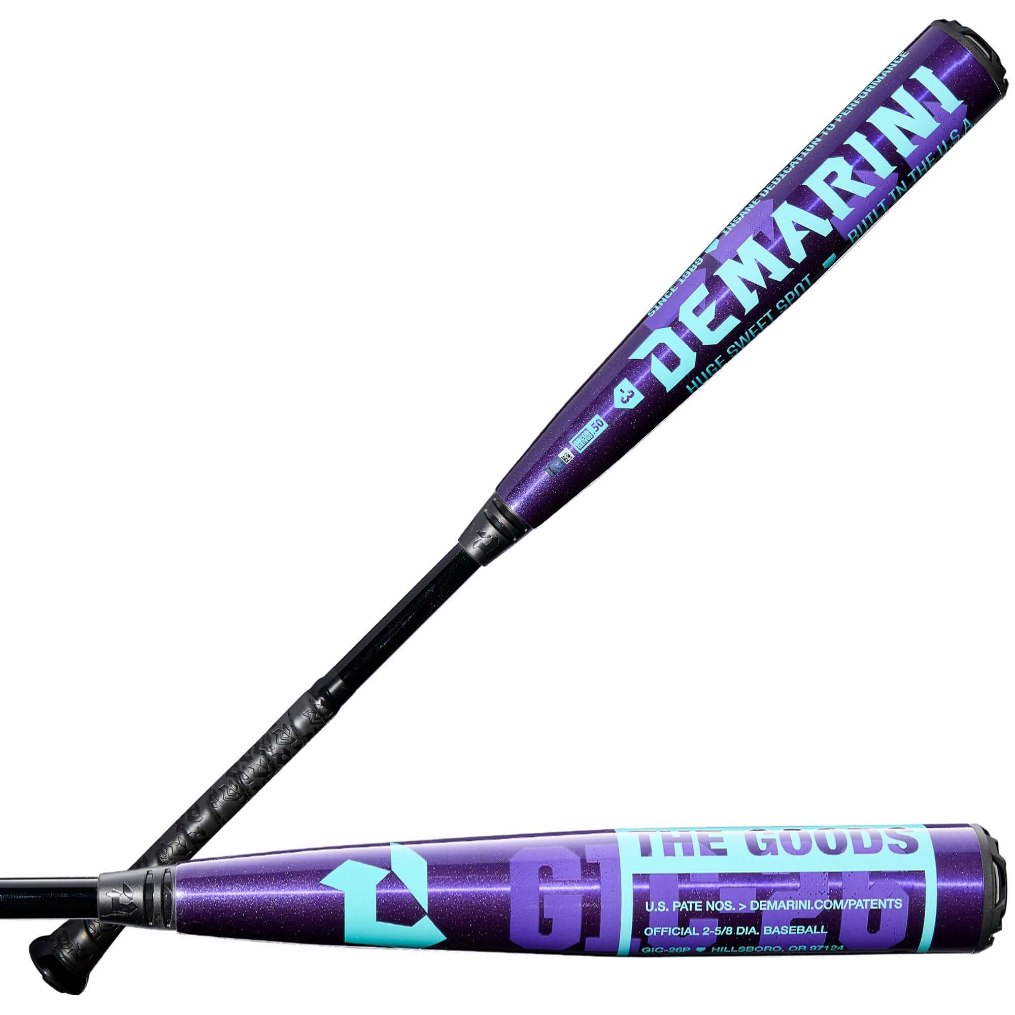 2026 DeMarini The Goods Royal Purple (-3) BBCOR Baseball Bat