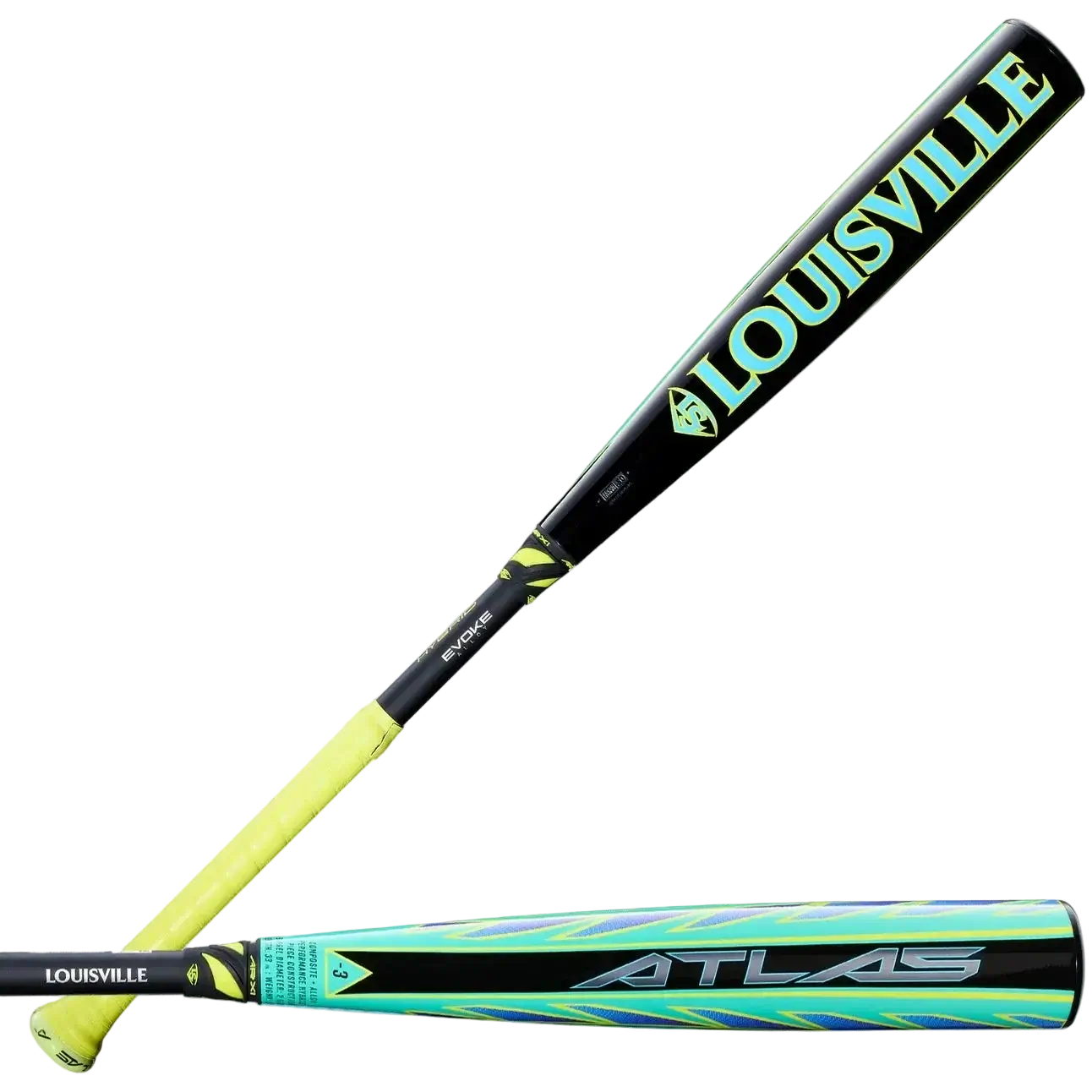 2026 Louisville Slugger Atlas Hybrid Green (-3) BBCOR Baseball Bat