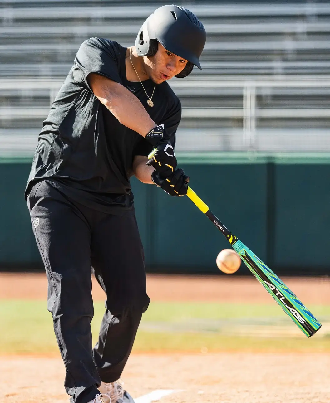 2026 Louisville Slugger Atlas Hybrid Green (-3) BBCOR Baseball Bat - Image 2
