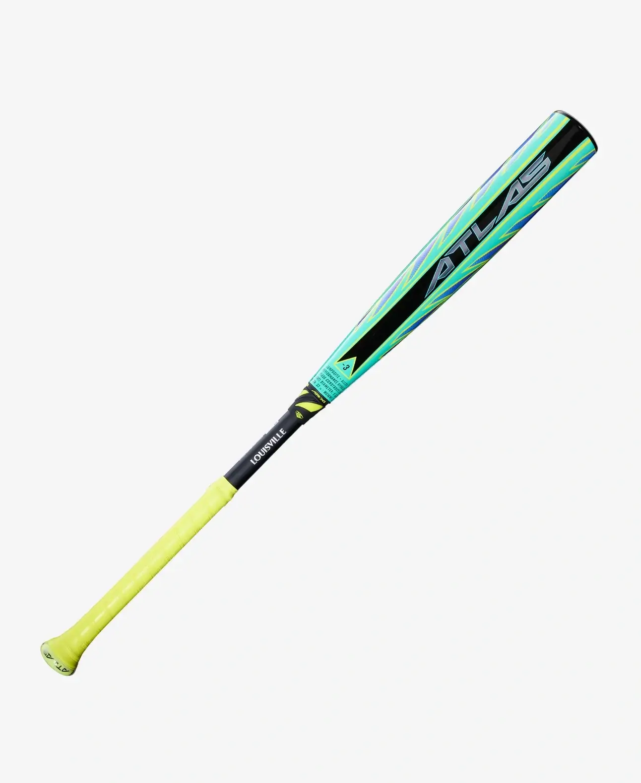 2026 Louisville Slugger Atlas Hybrid Green (-3) BBCOR Baseball Bat - Image 5