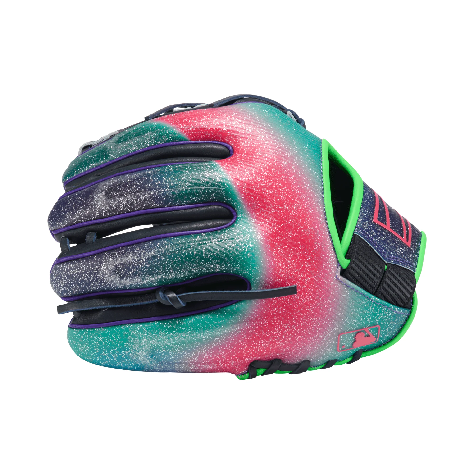 2026 Rawlings REV1X Series Baseball Glove 11.75" Navy/Purple/Optic - Image 4