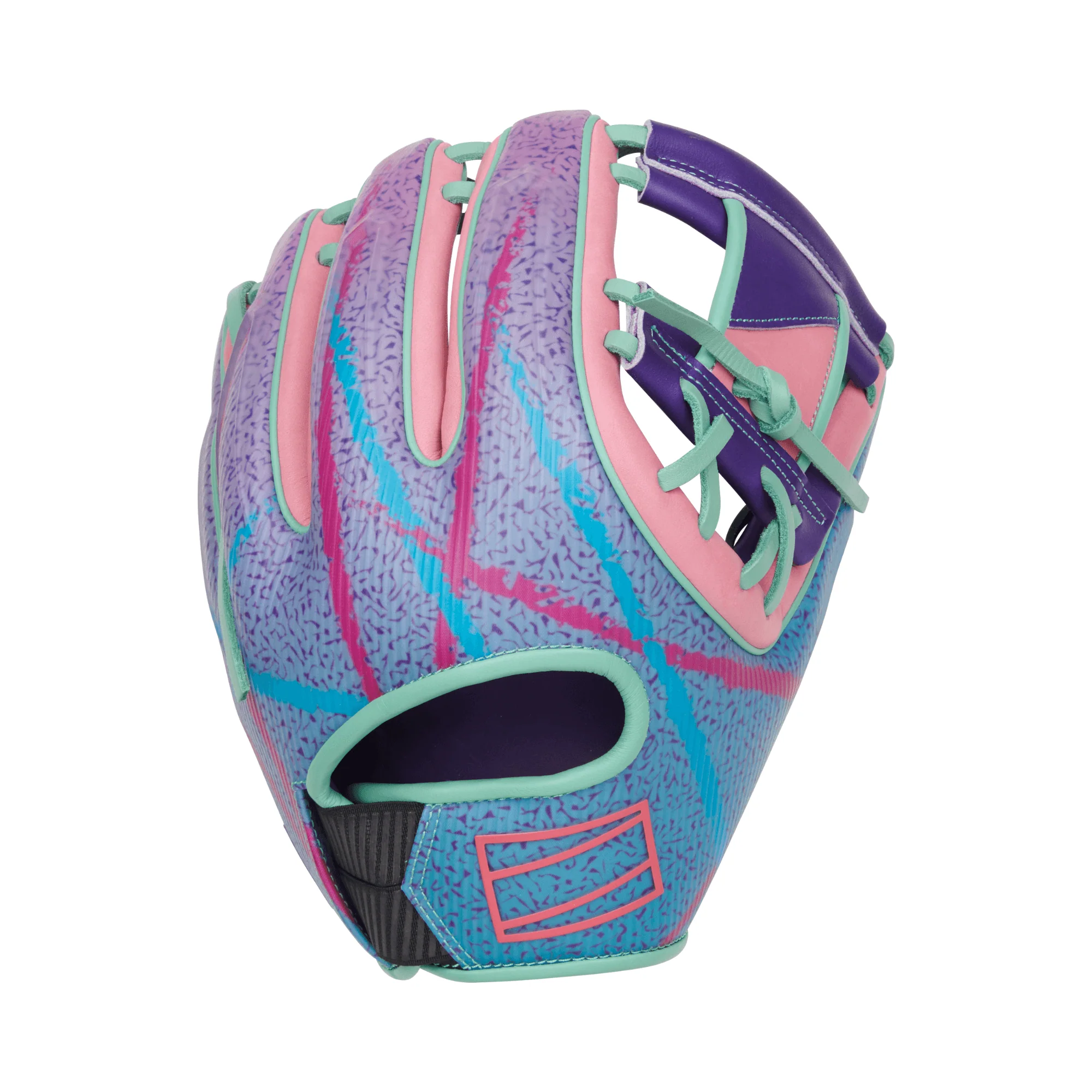 2026 Rawlings REV1X Series Baseball Glove 11.75" Purple/Mint/Pink - Image 2