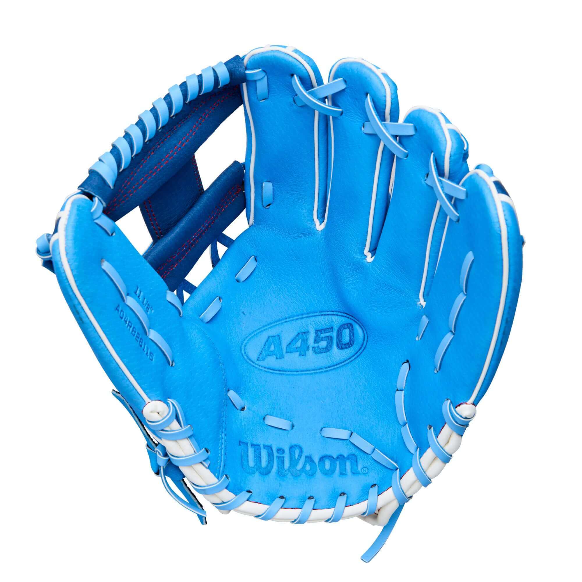 2026 Wilson A450 11.5" Cool Blue/Royal Blue/White/Red - Image 3