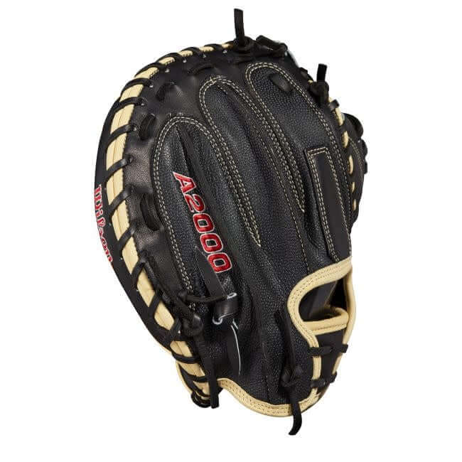 Wilson A2000 M1D BLK/BLKSS BLACK/Blond 33.5 Catchers Mitt - Image 5