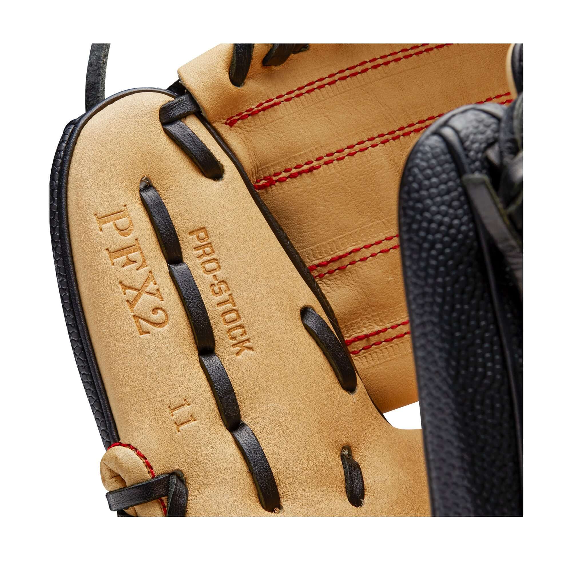 Wilson A2000 PFX2SS 11" Pedroia Fit Infield Baseball Glove Black/Blonde - Image 4