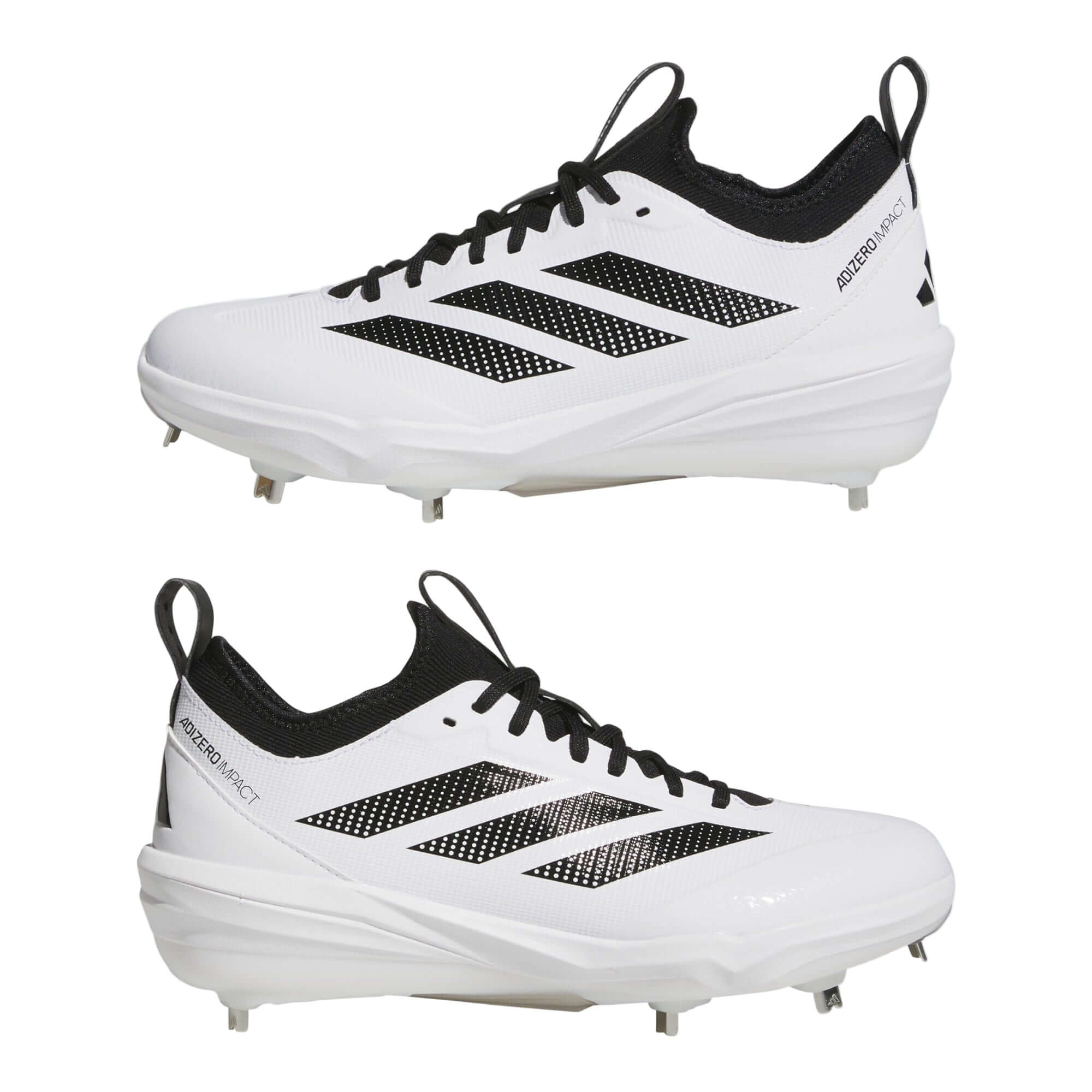 Adidas Adizero Impact 2.0 Baseball Cleats - White - Image 7