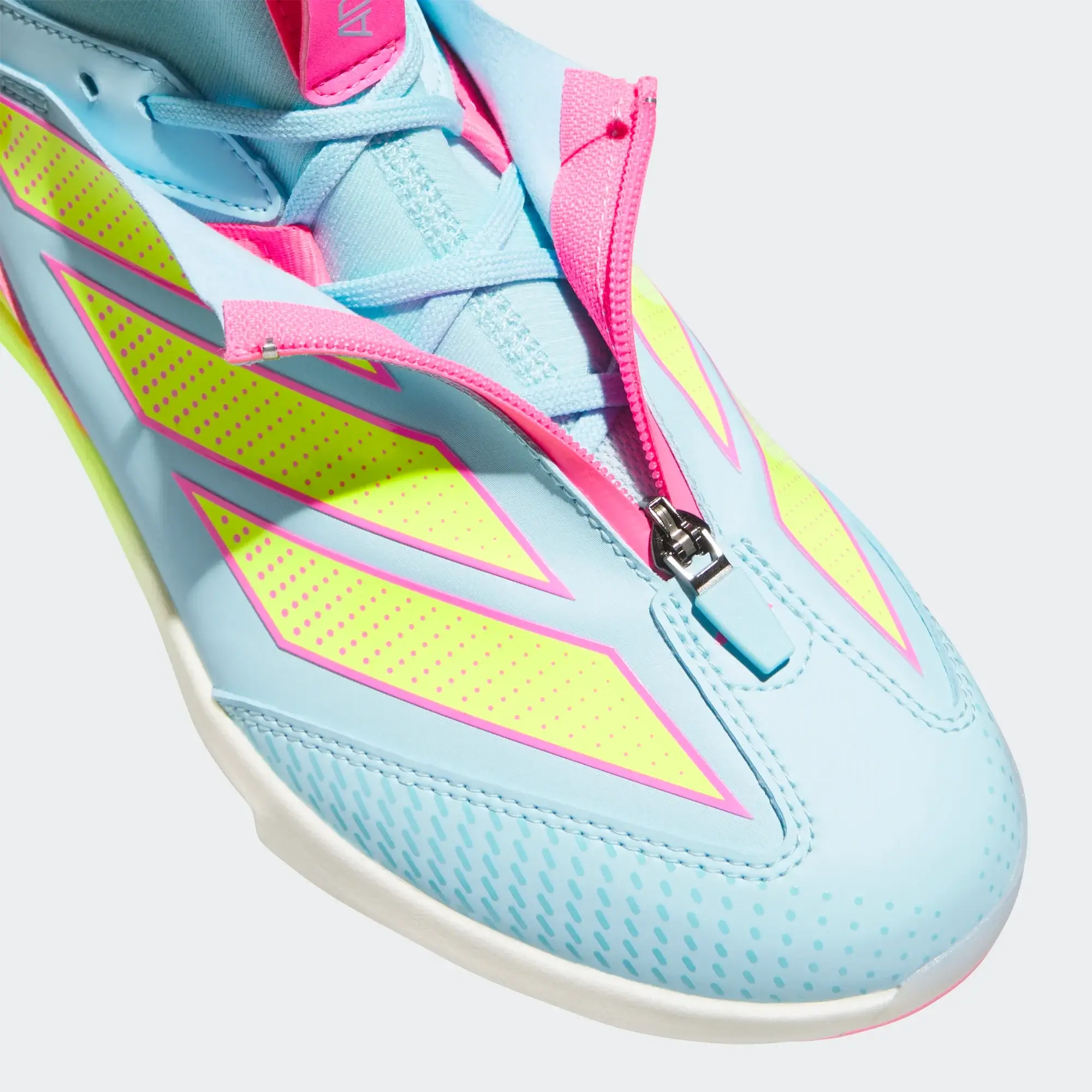 Adidas Adizero Impact+ 2.0 TPU Baseball Cleats Bliss Blue/Lemon/Pink - Image 9