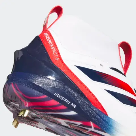 Adidas Adizero Impact+ 2.0 USA Baseball Cleat - White - Image 7