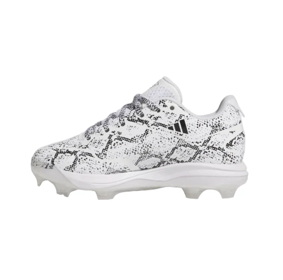 Adizero Electric 2.0 TPU Baseball Cleats - White - Image 4