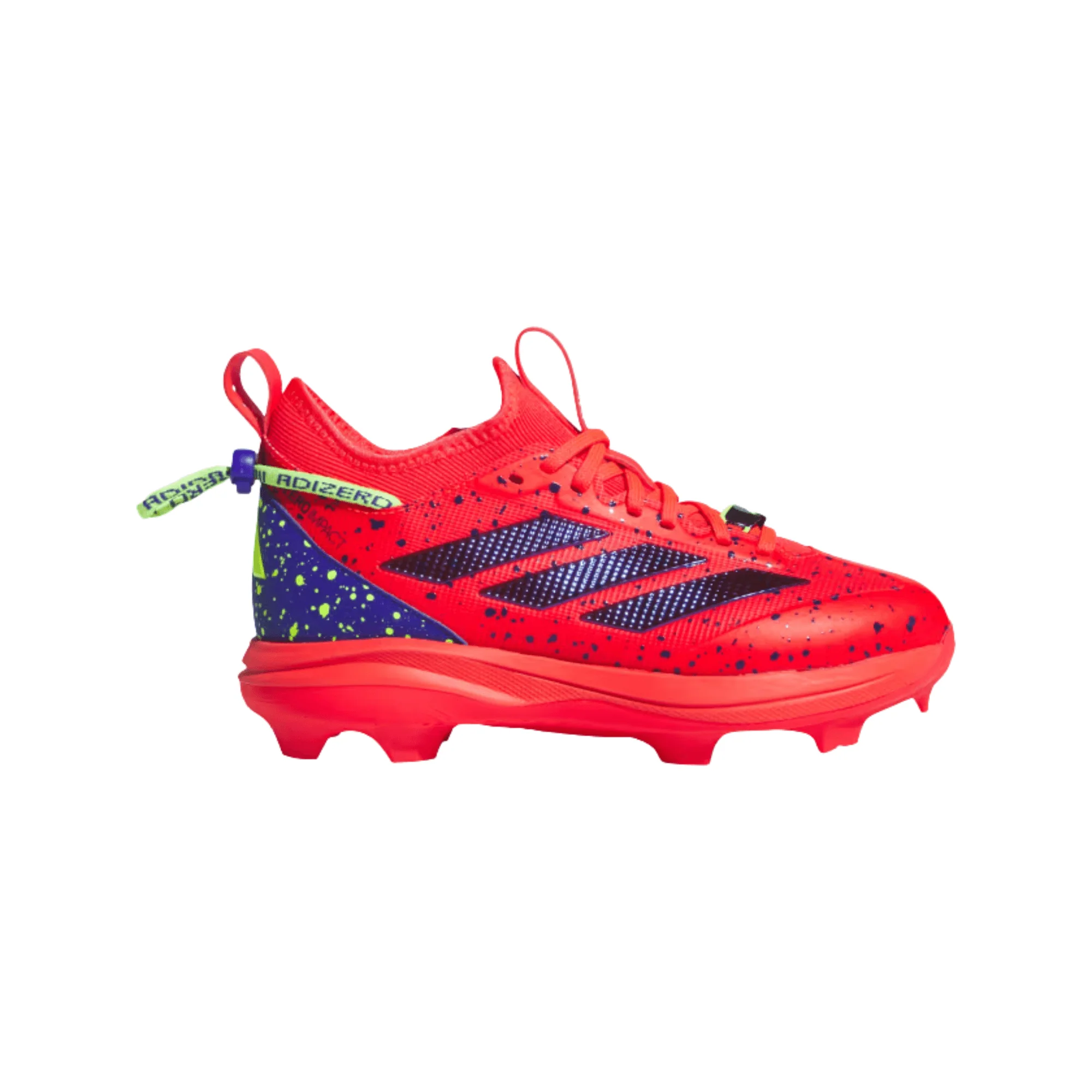 Adizero Impact TPU Kids Baseball 2.0 Shades Shoes - Lucid Red/Blue/Lemon - Image 11