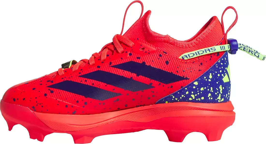 Adizero Impact TPU Kids Baseball 2.0 Shades Shoes - Lucid Red/Blue/Lemon - Image 7