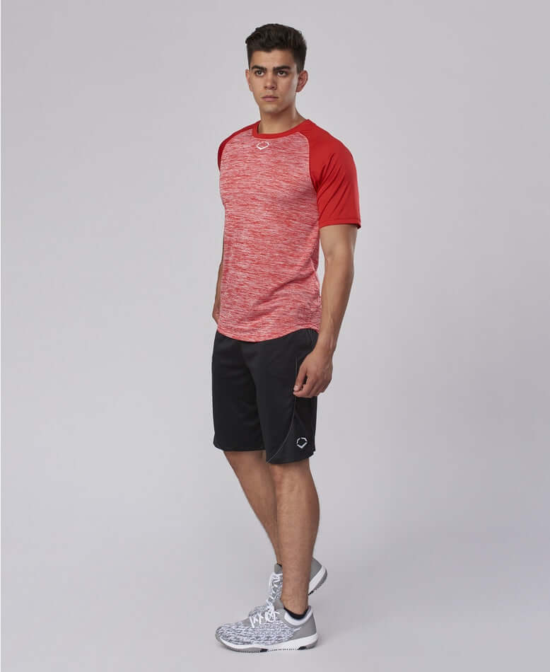 Evoshield Adult E304 Performance Pullover Tech Tee Scarlet - Image 4