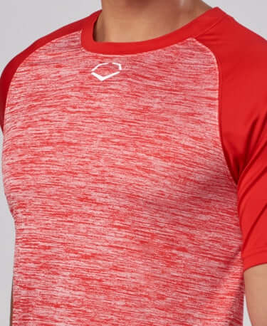 Evoshield Adult E304 Performance Pullover Tech Tee Scarlet - Image 6
