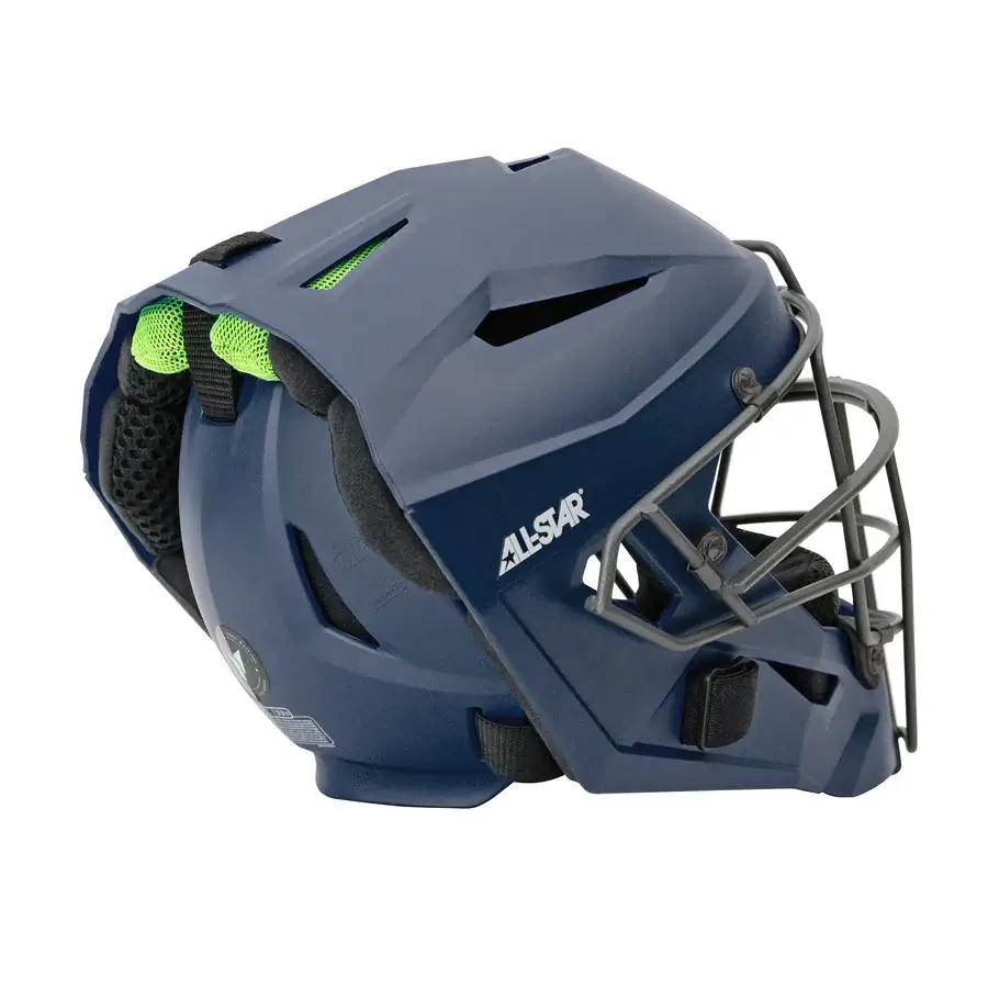All-Star Adult MVP PRO Catcher's Helmet w/ Deflexion Tech - Matte - Image 13