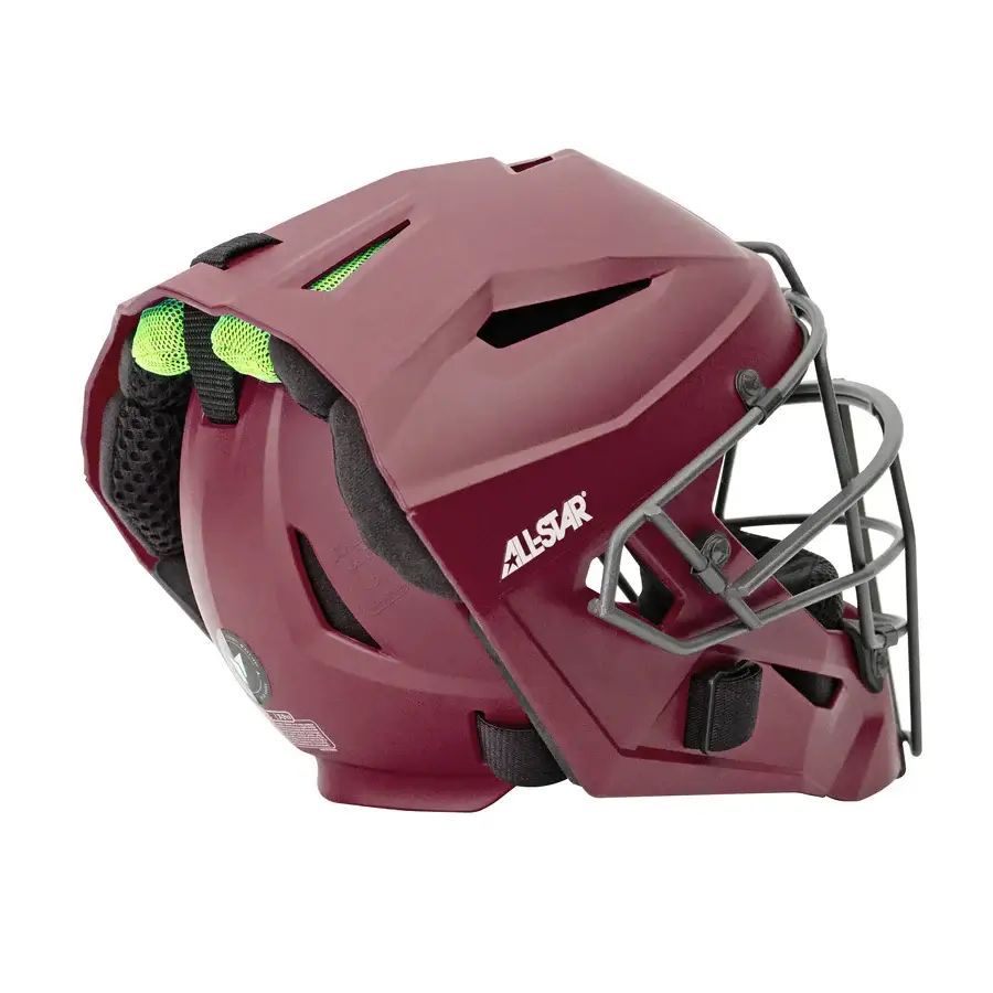 All-Star Adult MVP PRO Catcher's Helmet w/ Deflexion Tech - Matte - Image 14
