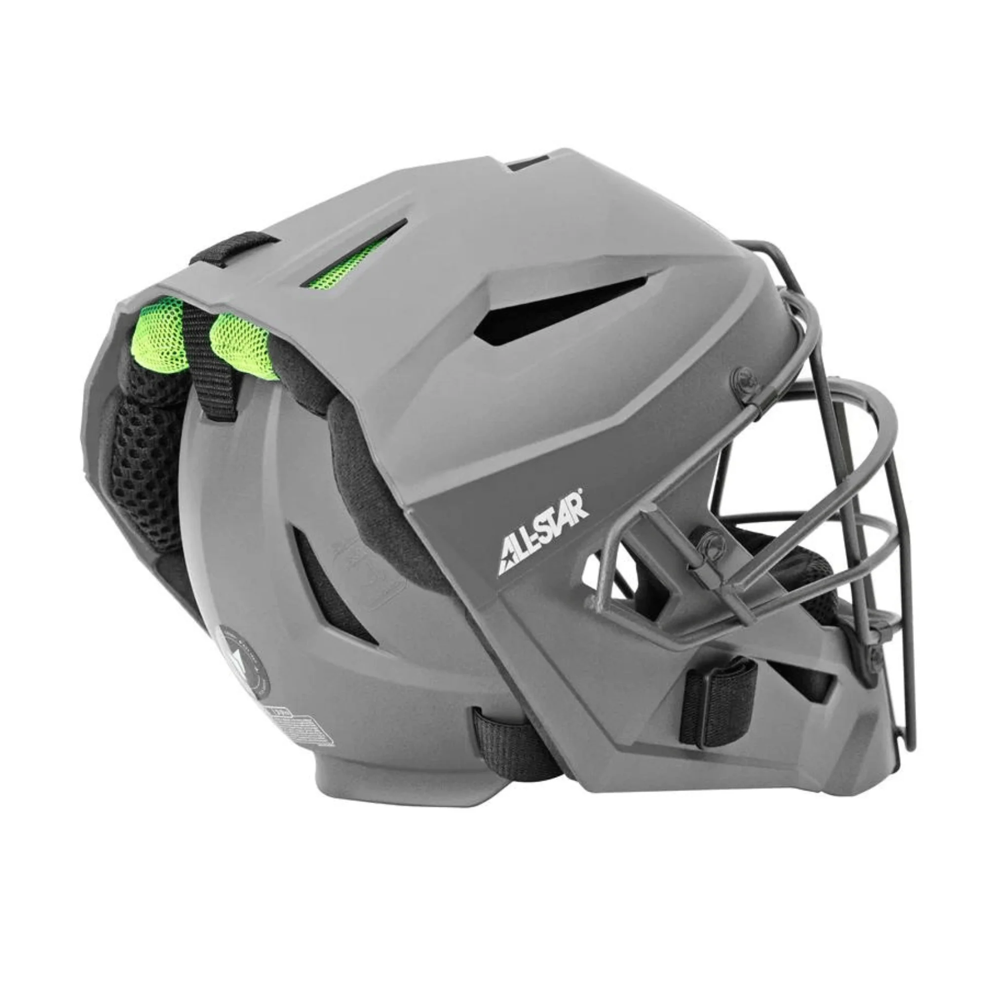 All-Star Adult MVP PRO Catcher's Helmet w/ Deflexion Tech - Matte - Image 8