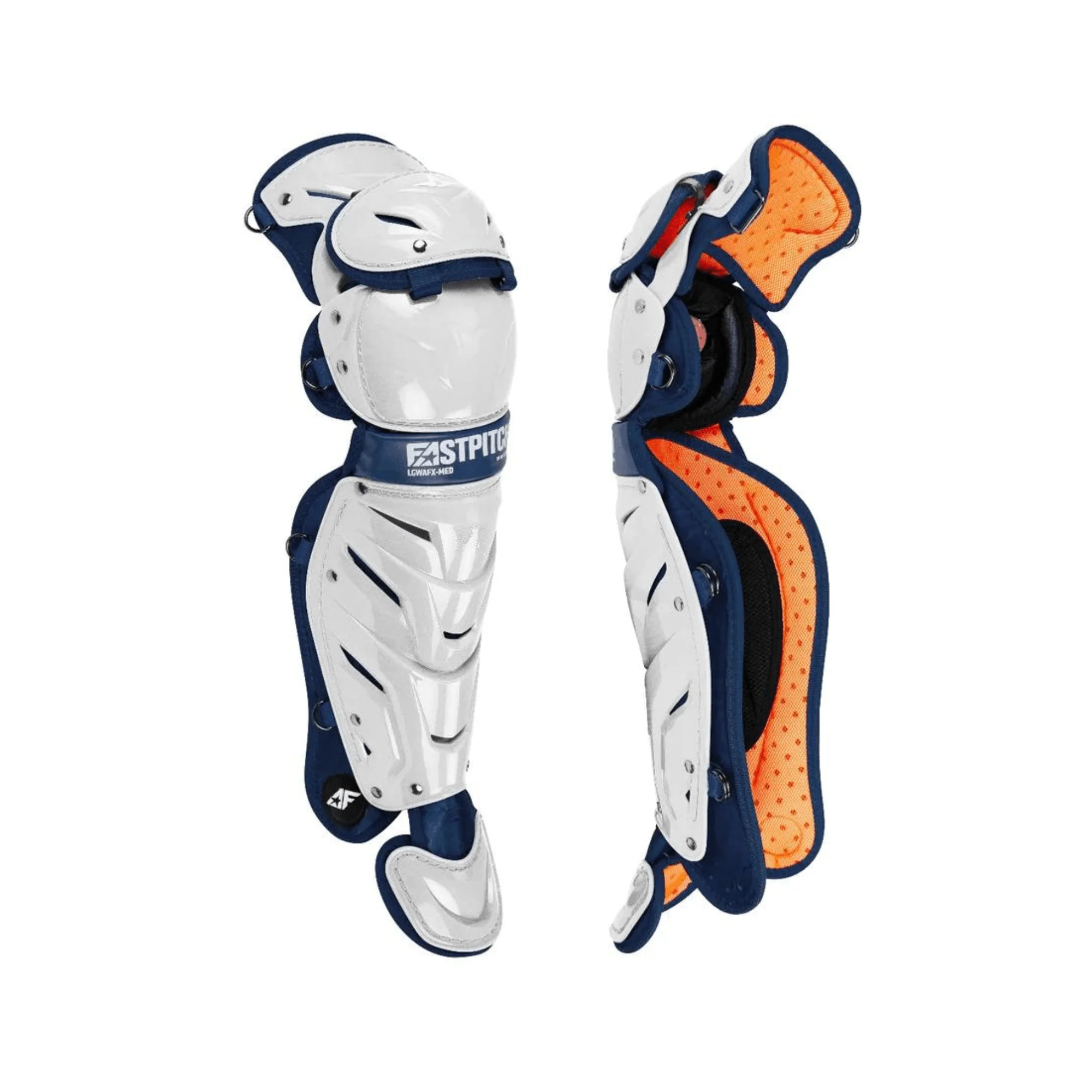 All-Star AFx Fastpitch Leg Guards WH/NA - Image 2