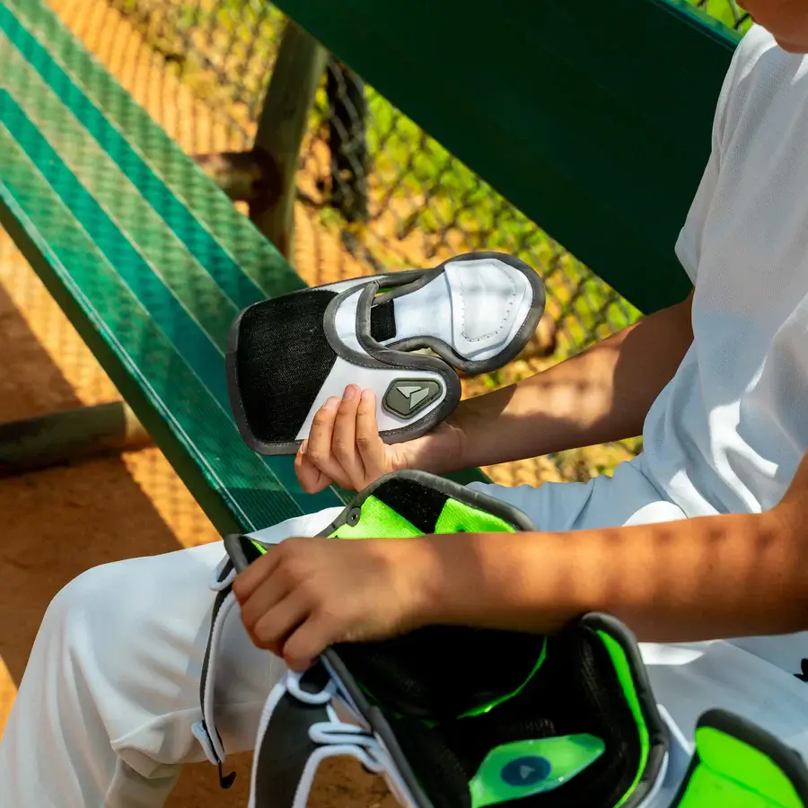All-Star MVP-PRO™ Catcher Leg Guards | Black/Black | Intermediate - Image 8