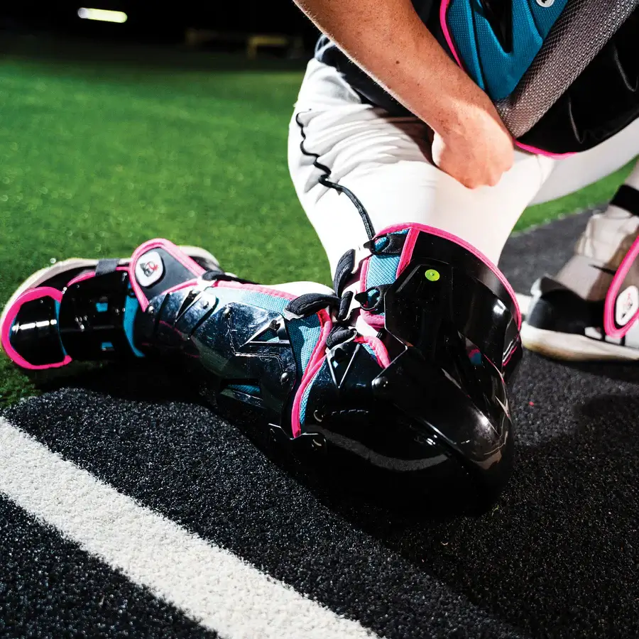 All-Star MVP-Pro Short Fuse Catcher's Kit | Miami Nights Limited Edition | Black/Sky Blue/Pink (Intermediate) - Image 11