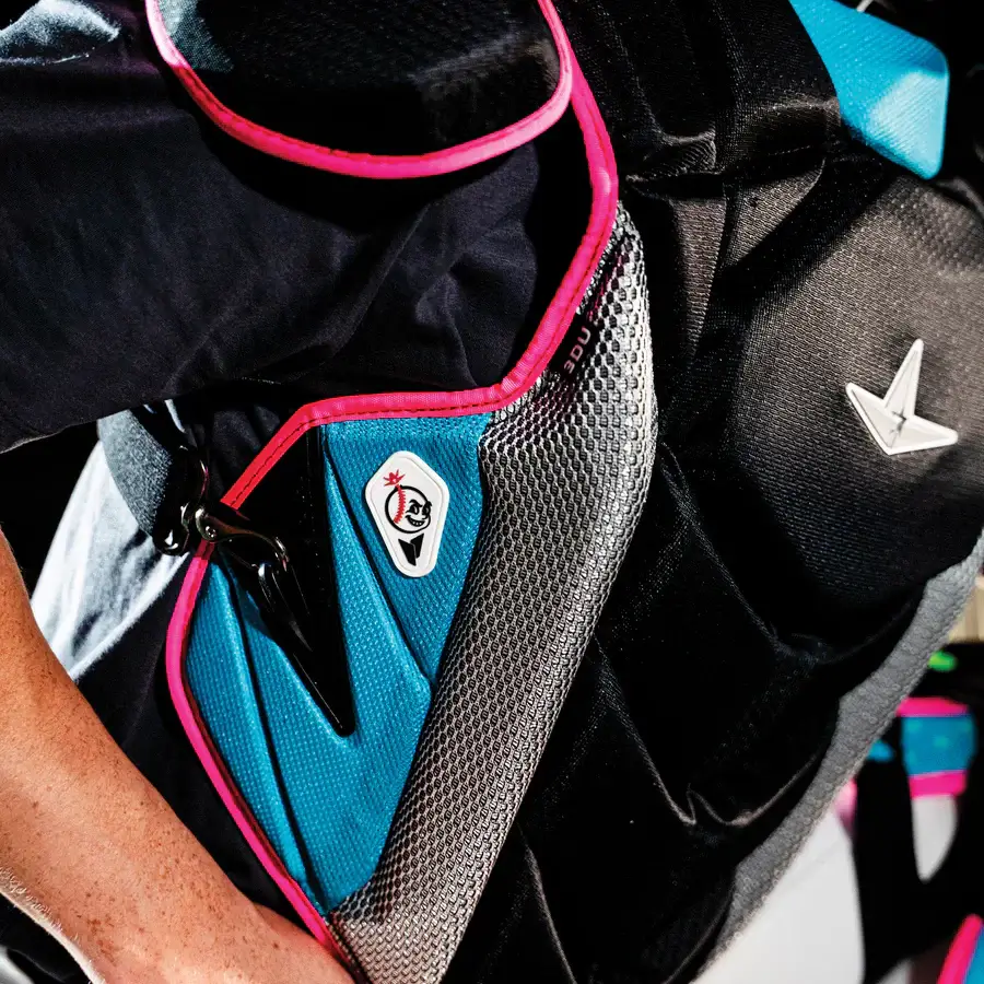 All-Star MVP-Pro Short Fuse Catcher's Kit | Miami Nights Limited Edition | Black/Sky Blue/Pink (Intermediate) - Image 13