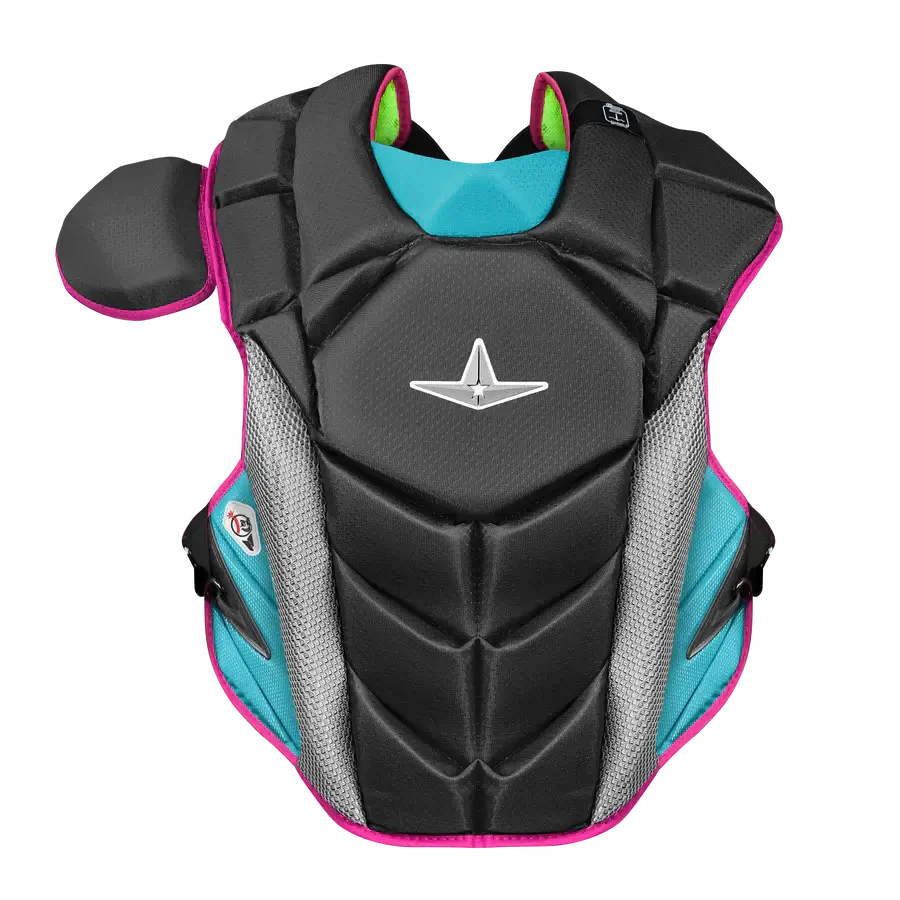 All-Star MVP-Pro Short Fuse Catcher's Kit | Miami Nights Limited Edition | Black/Sky Blue/Pink (Intermediate) - Image 3
