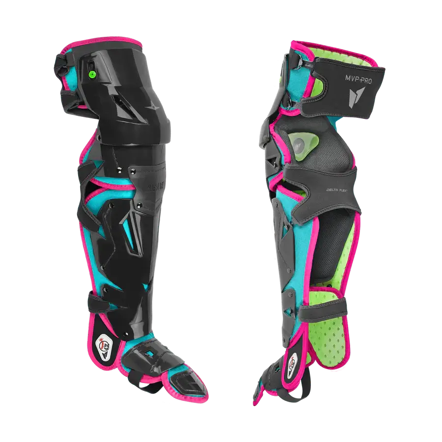 All-Star MVP-Pro Short Fuse Catcher's Kit | Miami Nights Limited Edition | Black/Sky Blue/Pink (Intermediate) - Image 5