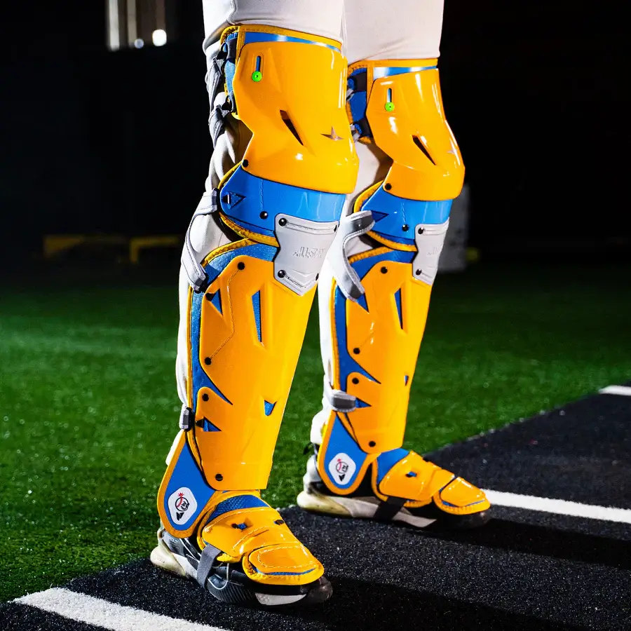 All-Star MVP-Pro Short Fuse Catcher's Kit | Boston Limited Edition | Sky Blue/Yellow (Intermediate) - Image 11