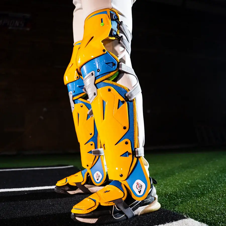 All-Star MVP-Pro Short Fuse Catcher's Kit | Boston Limited Edition | Sky Blue/Yellow (Intermediate) - Image 12