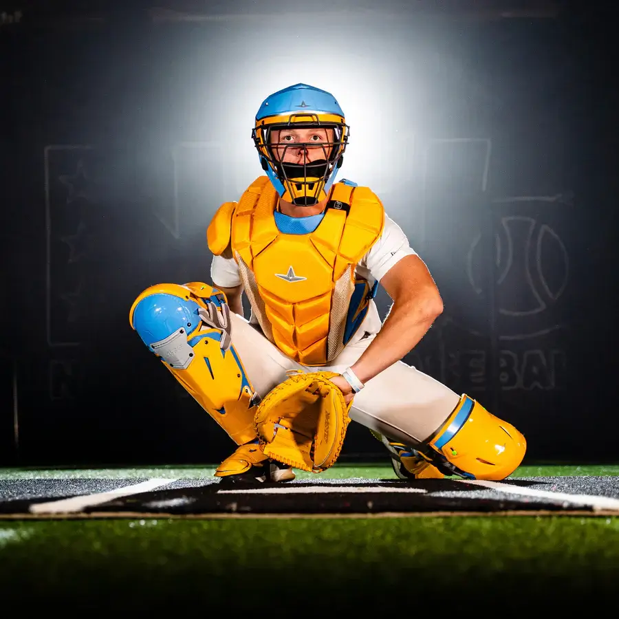All-Star MVP-Pro Short Fuse Catcher's Kit | Boston Limited Edition | Sky Blue/Yellow (Intermediate) - Image 6
